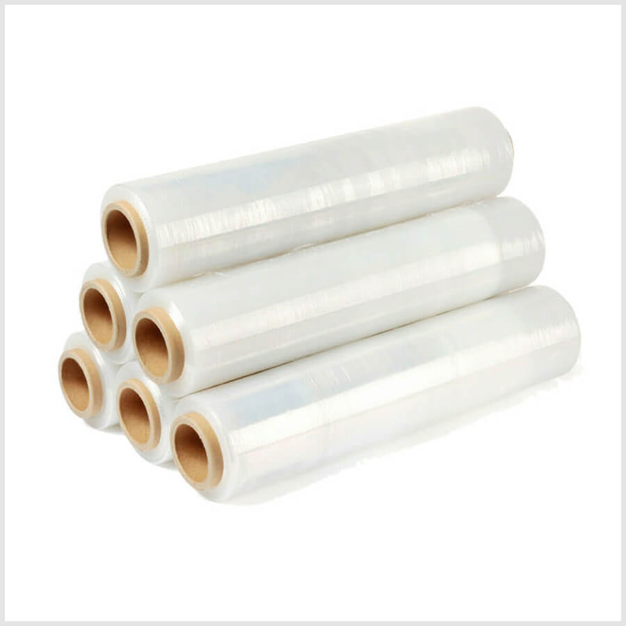 4 Rolls of Biodegradable Stretch Film 18 x 1500 x 80 Clear Hand Wrap Film  Recyclable Regular Film for Moving Packing Plastic Film Wrap Superior