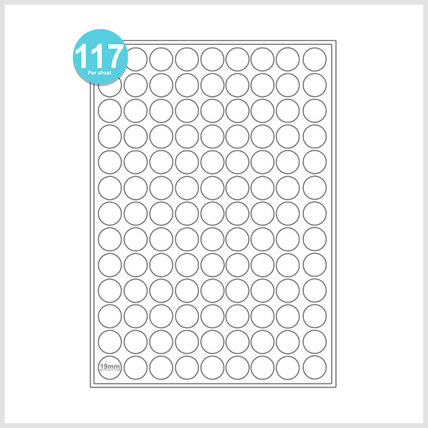 117 Round Labels Sticker Paper/Printable Sticker paper/Label Stickers ...